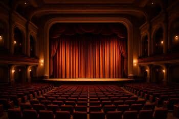 Auditorium theater curtains