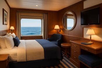 Cruise ship cabin blinds