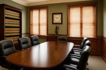 Professional office emergency blinds