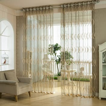 Luxury curtains in Indian home