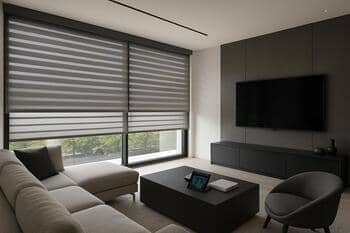 Smart home with motorized blinds