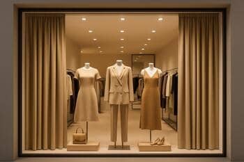 Retail store window displays