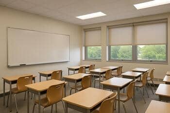 School classroom blinds