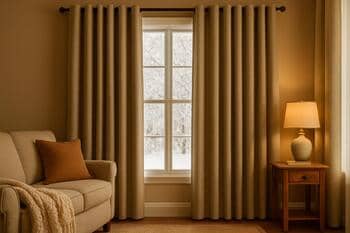 Thermal insulated curtains