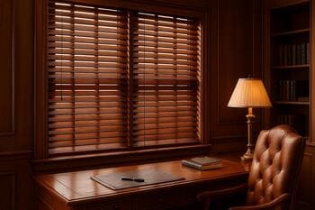 Wooden venetian blinds